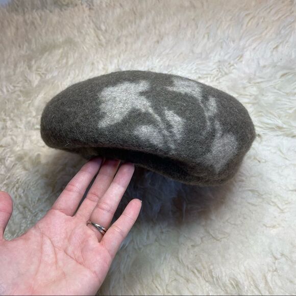 ZARA FLORAL WOOL BERET - Picture 5 of 6